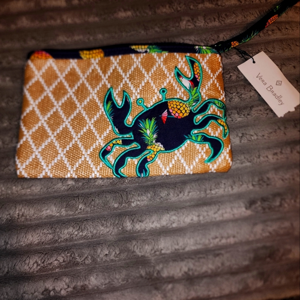 Vera Bradley Crab Print Wristlet